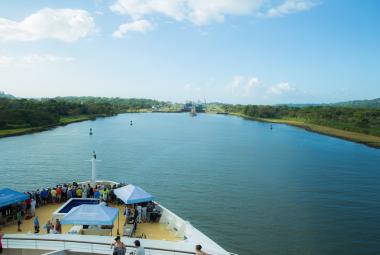 Norwegian Gem Traversing the Panama Canal