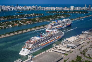 Carnival ships departing Miami