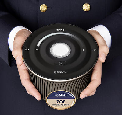 MSC Cruises ZOE virtual personal cruise assistant powered by artificial intelligence