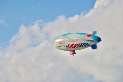 Carnival Cruise Line’s #ChooseFun AirShip Flies Into Summer; Kicking Off Month-Long Aerial Tour of the Northeast