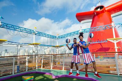 They Dribble; They Dance; They Shoot; They Score! Carnival Cruise Line Teams Up with World-Renowned Harlem Globetrotters