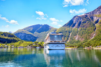 Cruise ship in Norway